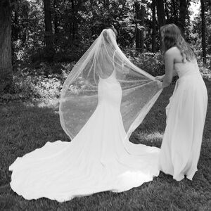 Pearl Wedding Veil - 65”